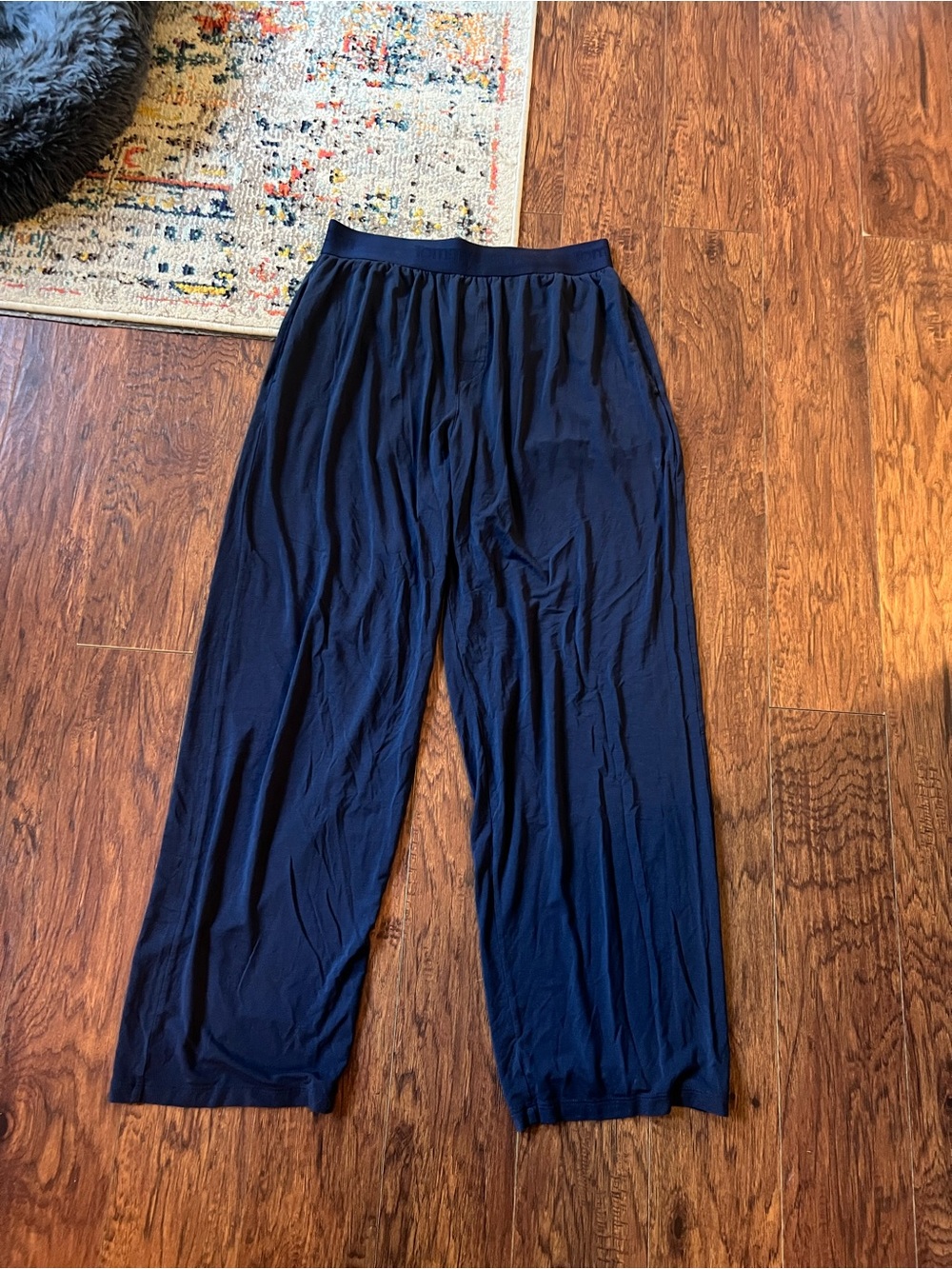 Tommy John Men's Navy Blue Second Skin Sleep Lounge Pajama Pants Size Medium